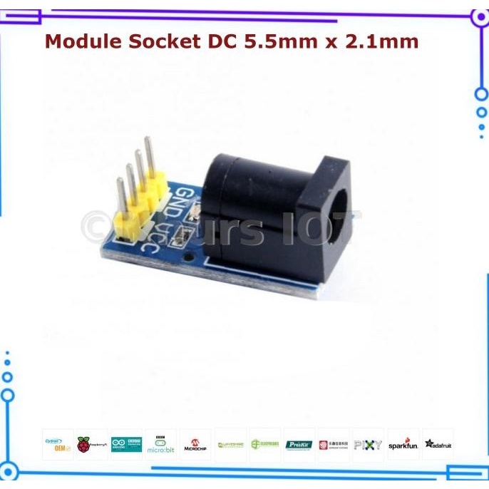 Module Socket Female DC 5.5mm x 2.1mm Jack DC IN 9v 12V