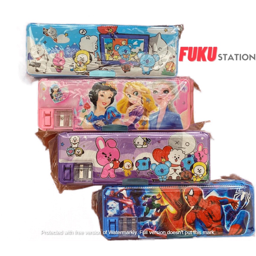 

(JY♪.B❤] Kotak Pensil Magnet Fancy Karakter + 2 rautan GP65081viraal..