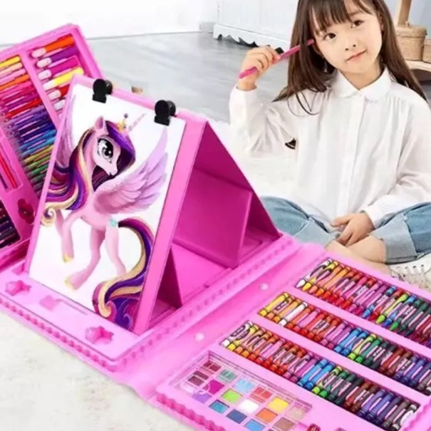 

[EL✔.6✓> Crayon Art Set Colouring Box/ Krayon Lengkap/ Set Mewarnaiviiral!