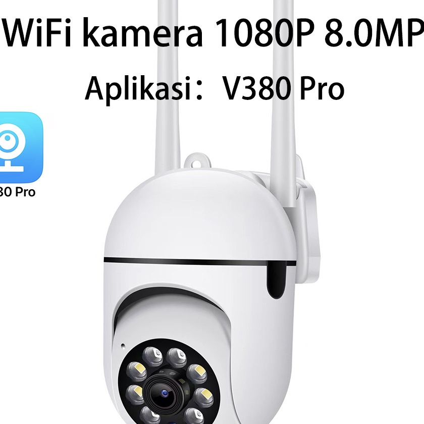 (F☛ A☀12] IP CAMERA CCTV OUTDOOR CCTV WIFI 320° PTZ PAN TILT 8.0MP 1080P App V380pro / murahh..