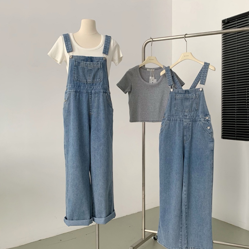 [PY✪.0✮> Jumbo jumpsuit celana kodok setelan baju kodok wanita baju overal jeans overall remaja pere