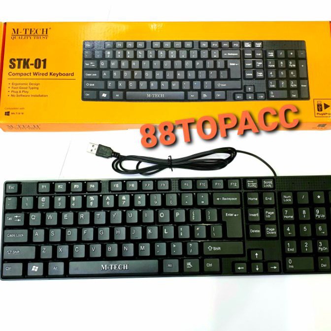 [SM➛.F◆] Keyboard USB Mtech / Keyboard PC Laptop komputer Usb M Tecmuurah.