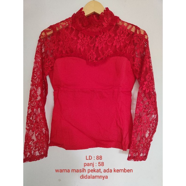 preloved blouse brukat