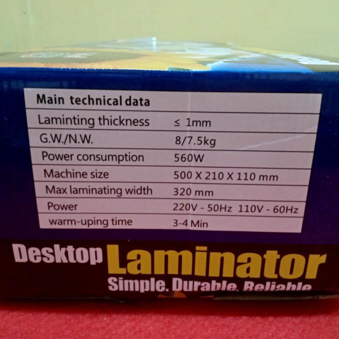 

Mesin Laminating A3 Hot N Cold Laminating Id Card