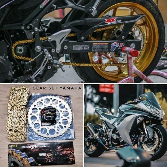 Aksesoris Gear Set Kawasaki Z250 Ninja 250 Karbu Ninja 250 Fi Rantai