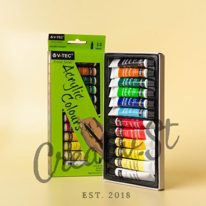 

Cat Acrylic 12 Warna V-Tec