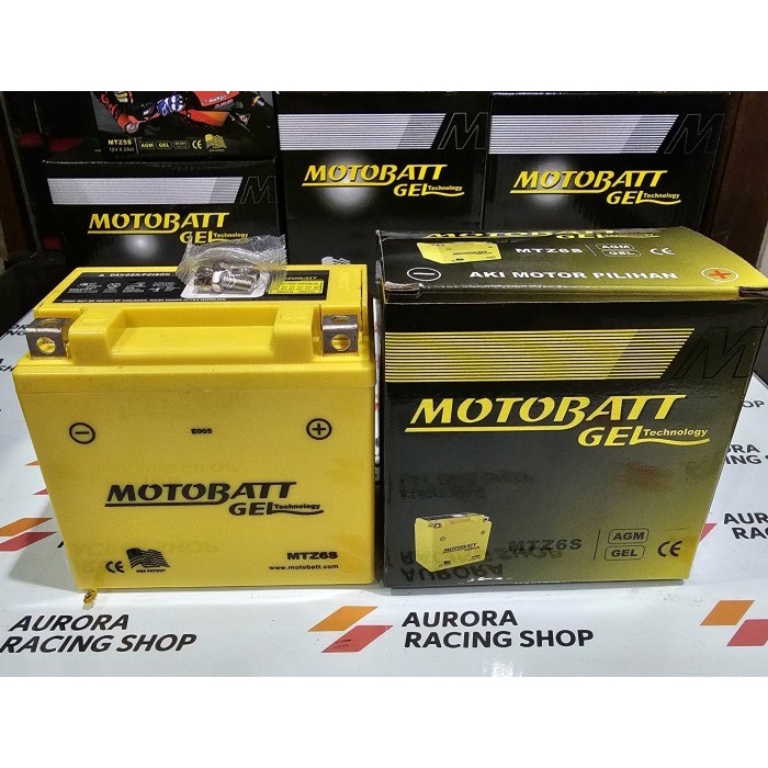 AKI MOTOBATT MTZ6S HONDA CBR 150 R / CB 150 R / SONIC 150 / GTR 150 terpopuler