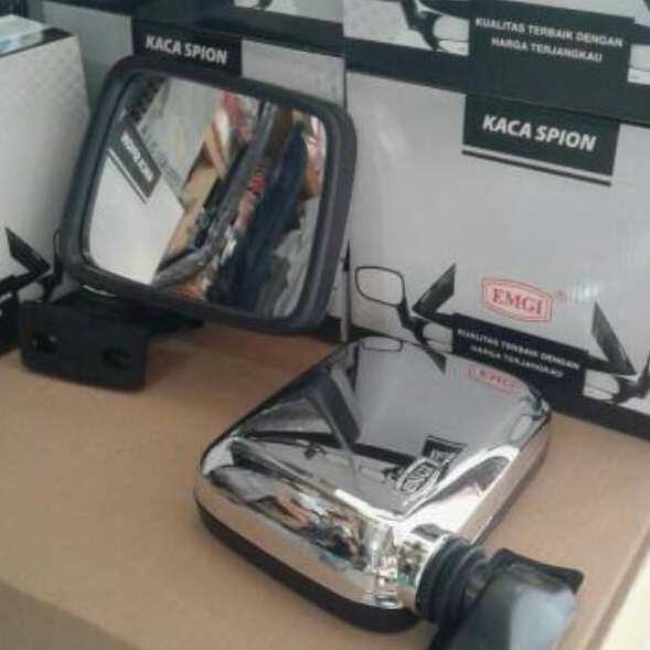 ✤AfM Kaca spion kijang super kijang grand extra  CHROME ❆ Stok Banyak
