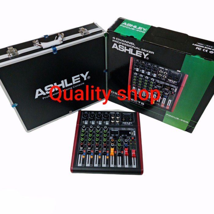 Mixer Ashley 4 Channel Focus400/Focus 400 Plus Box Aluminum