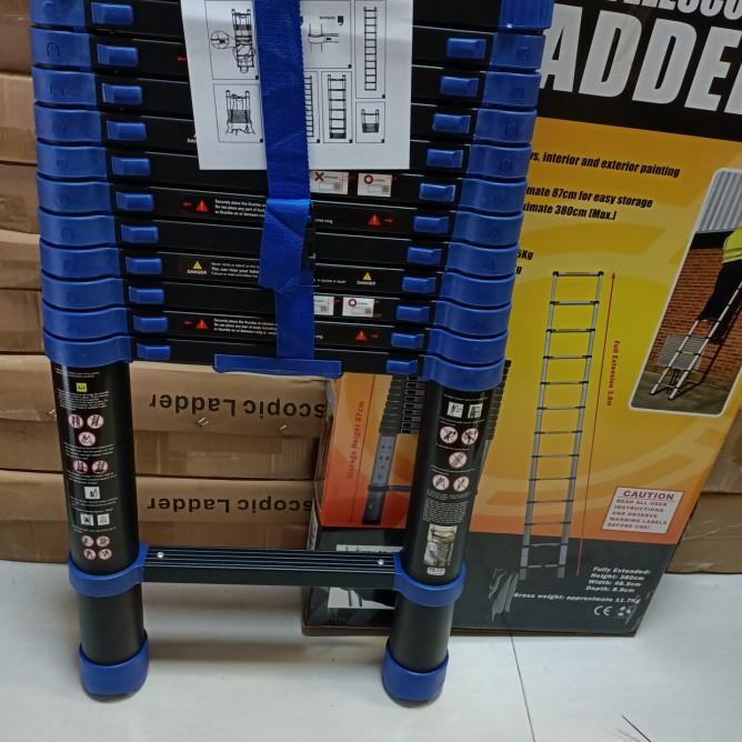 Tangga Lipat Alumunium Teleskopik 3,8 Meter