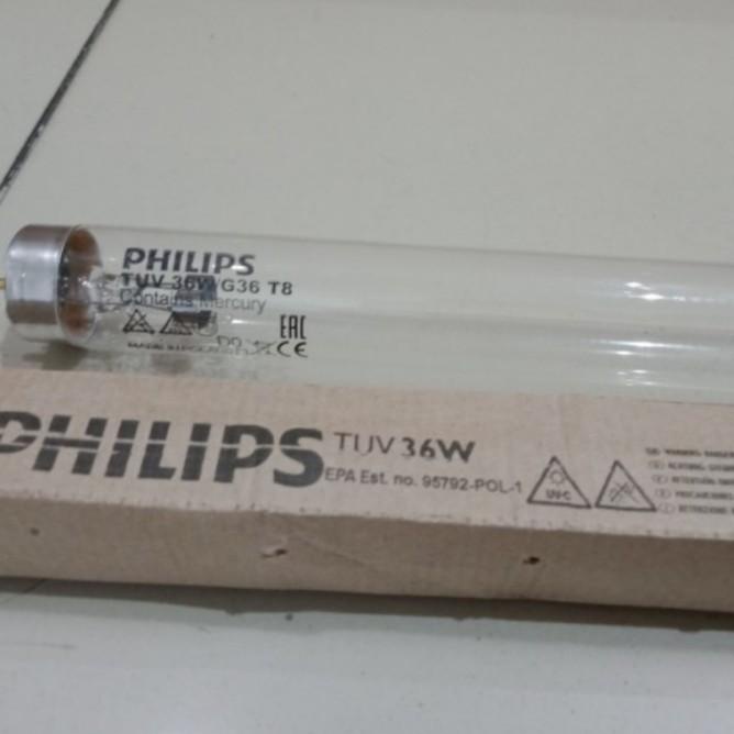 Lampu Philips Uvc Germicidal 36W T8 Lampu Tuv Kuman Set