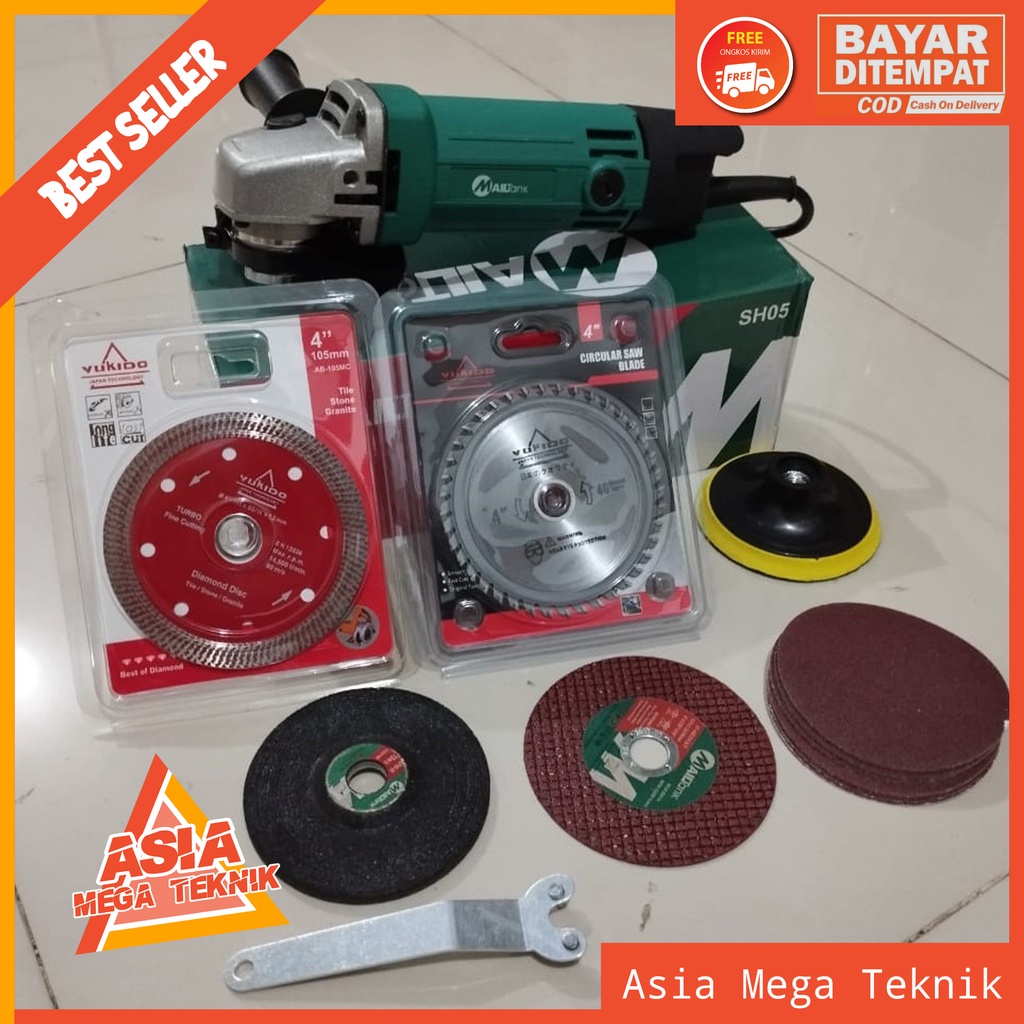 Paket Mesin Gerinda Lengkap Mailtank Sh05 Gerinda Tangan Dan Berkualitas
