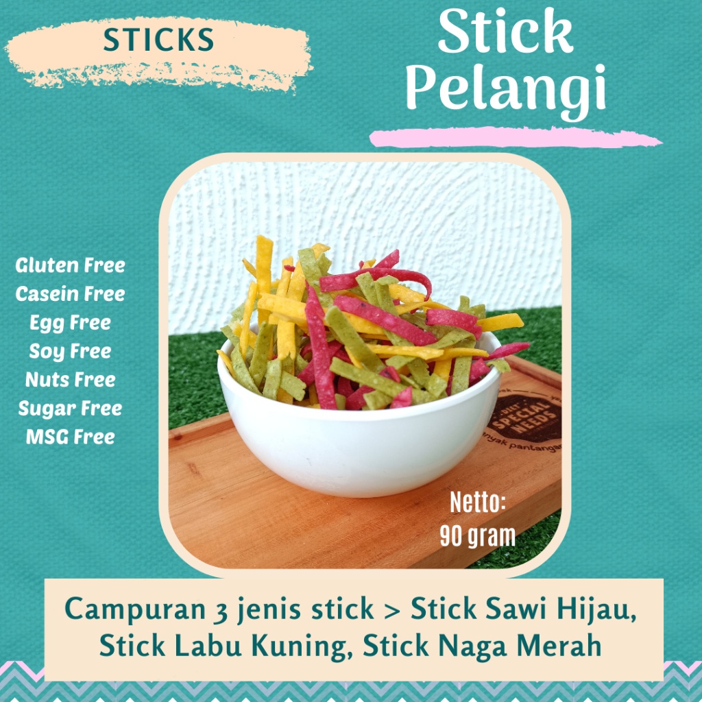 

Sti Pelangi Vegan Buah Dan Sayur Sawi Hijau Labu Kuning Naga Merah - Gluten Free Egg Free Dairy Free