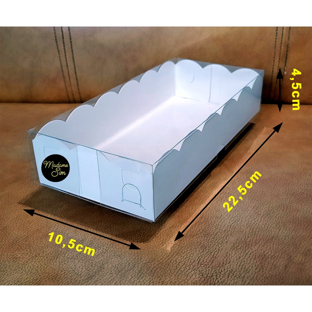 

Box Ka Putih - Dus Kue - Kotak - Kardus 22X10X4,5 (Isi : 10 Pcs)