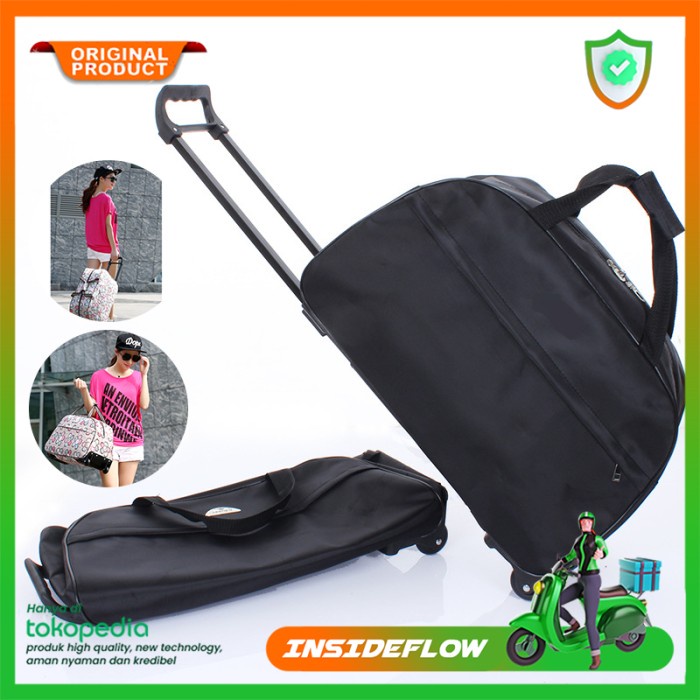 Tas Koper Roda Duffel Trolley Traveling