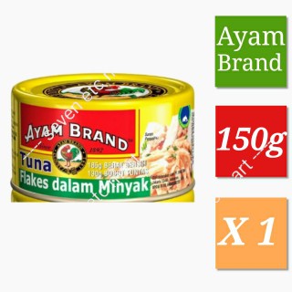 

Ikan Tuna Kaleng Flakes In Oil Ayam Brand 150Gr
