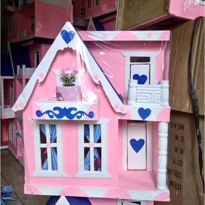 Terbaru Rumah Boneka Barbie Istana Mainan Anak Perempuan Pink Sale