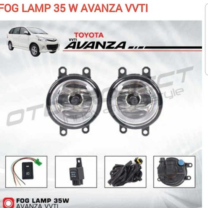 Fog lamp Avanza VVTI 2007 sd 2010 ready
