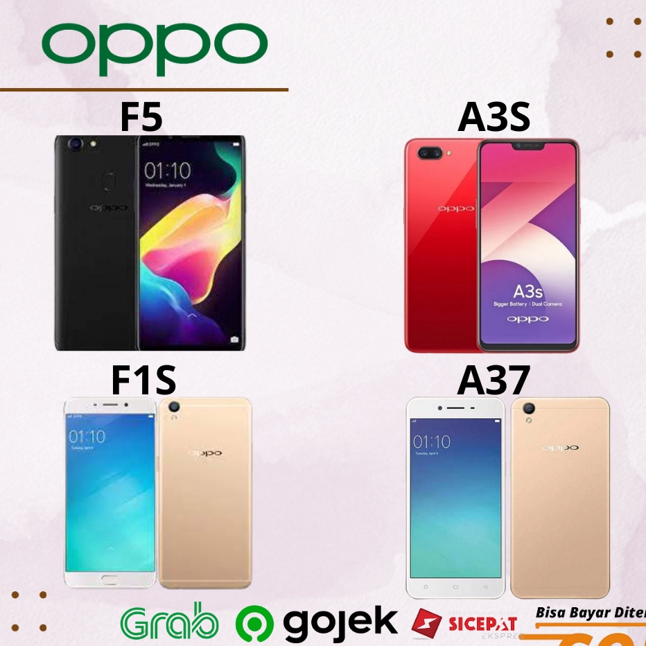 ➢☋★✭ OPPO A37 2/16 / OPPO A3S 4/128 / OPPO F1S 4/64 / OPPO F5 4/64 GB GARANSI 1 TAHUN Model Terkini