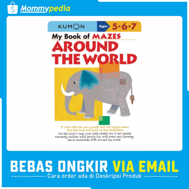 

KUMON Ages 5 6 7 / Umur 5 6 7 Tahun - My Book of Mazes Around The World