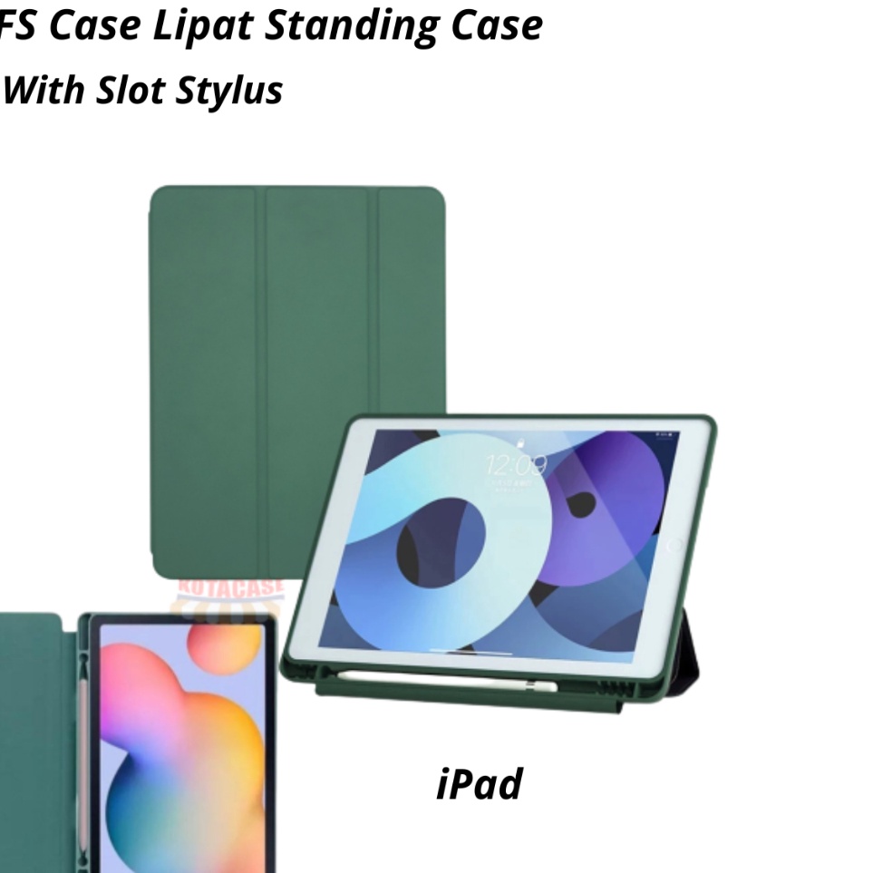 ✬AtS Case Ipad Mini 1/2/3/4/5 Mini 6 2/3/4 Pro 9.7/Air 1/Air 2/6/7/8 Hard Case Lipat Standing Slot S