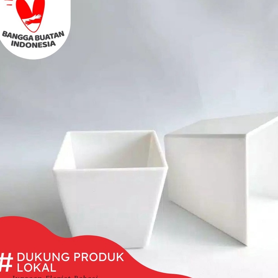 Terupdate VAS MELAMIN KOTAK BESAR  / vas grosir / pot putih Paling Popular