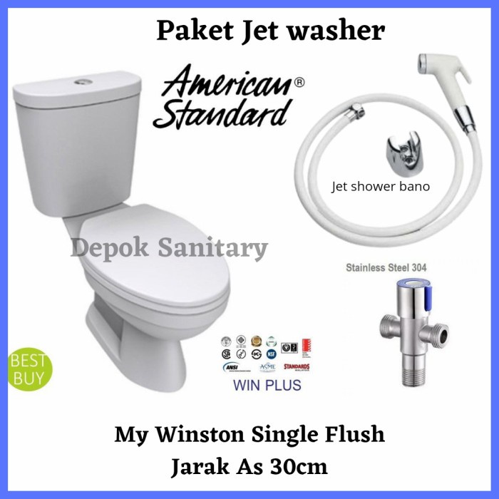 Closet duduk American standard My wingston single flush/ closet duduk