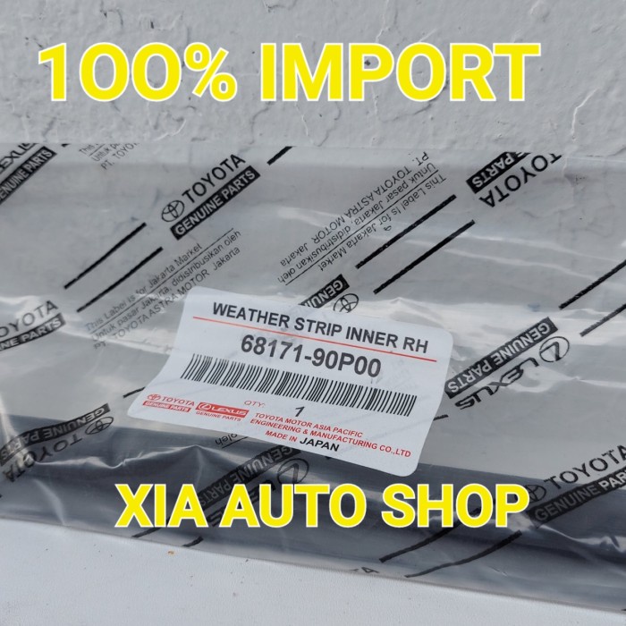 KARET PELIPIT KACA WEATHER STRIP KIJANG SUPER 5K 7K LUAR DALAM IMPORT