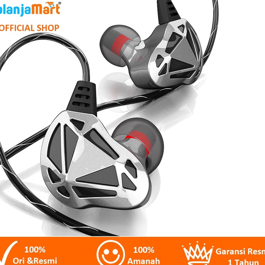 GM QKZ AK7 In Ear Earphone with MIC - Garansi Resmi ⁎ ✼