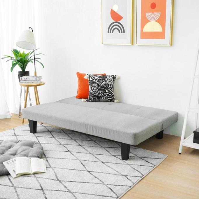 Informa Oakland Sofa Bed Fabric - Abu-Abu