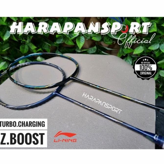RAKET BADMINTON LINING TURBO CHARGING Z BOOST ORIGINAL 100%