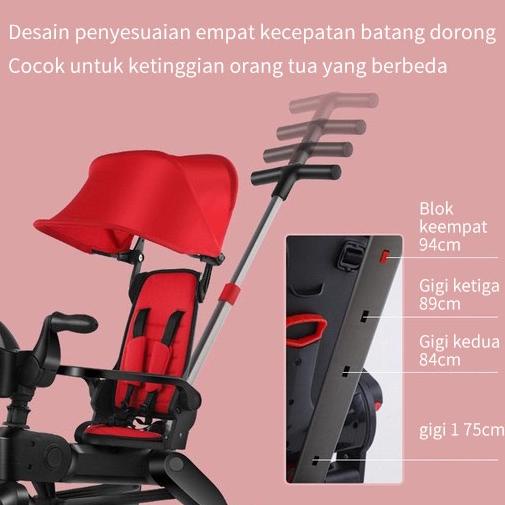 sepeda stroler roda tiga anak 1 tahun roda 3 bayi lipat tricycle lipat anak