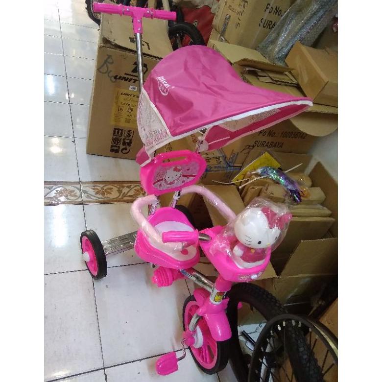 sepeda anak roda  3 trycycle nakami hello Kitty