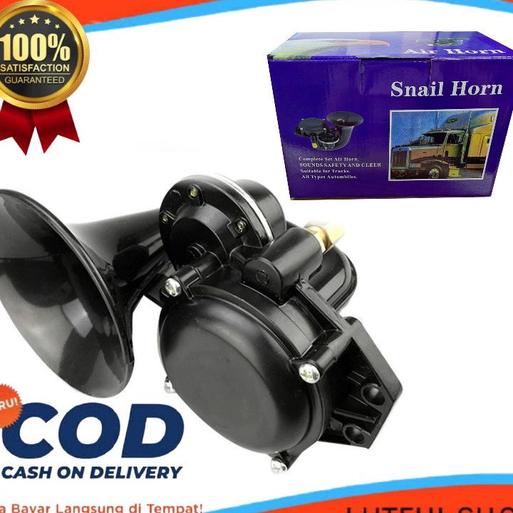 ALA481 klakson keong Angin 2/24Volt 135dB Klakson mobil Truck Scania tlakson keong ||