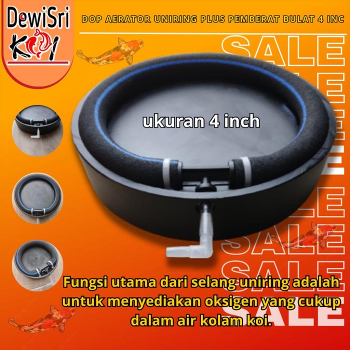AERATOR UNIRING 4 INCH DIFFUSER GELEMBUNG UDARA KOLAM IKAN KOI