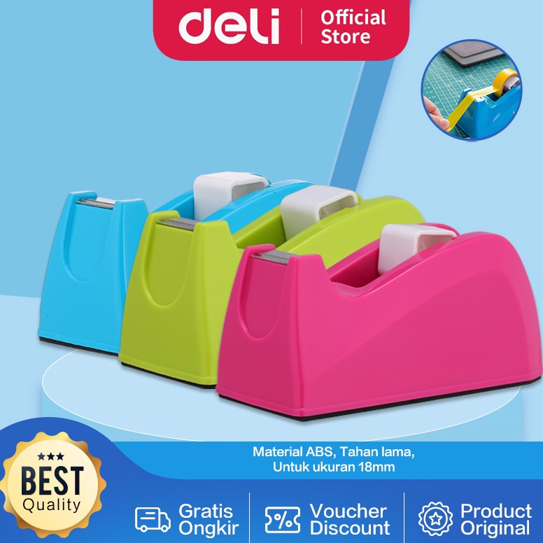 

Terlaris➺ Deli Tape Dispenser mudah memotong non-slip mudah untuk penggunaan satu tangan E814A J71