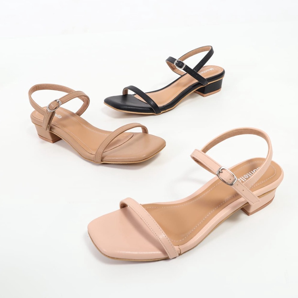 HARGA TERMURAAH MONTELLA Asta Sandal Heels Wanita Hak 3 Cm