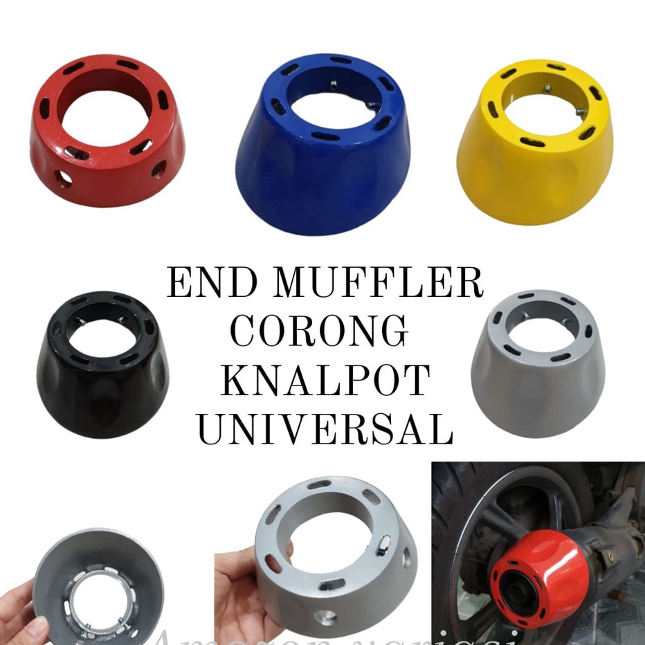 LTI325 CORONG KNALPOT END MUFFLER ENDCUP MONCONG  CORONG KNALPOT VARIO 125 VARIO 150 PCX / MIO SOUL 