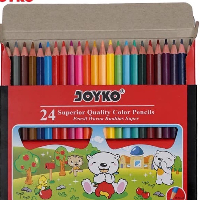 

[EL☼.J❤) Color Pencil / Pensil Warna Joyko CP-S24 / 24 Warnamuraah!