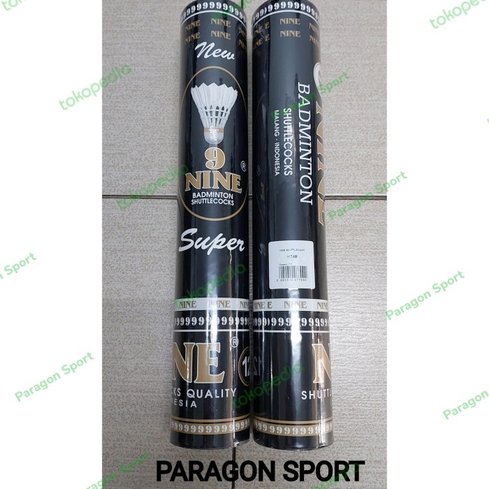 Badminton Shuttlecock Nine Hitam / Nine