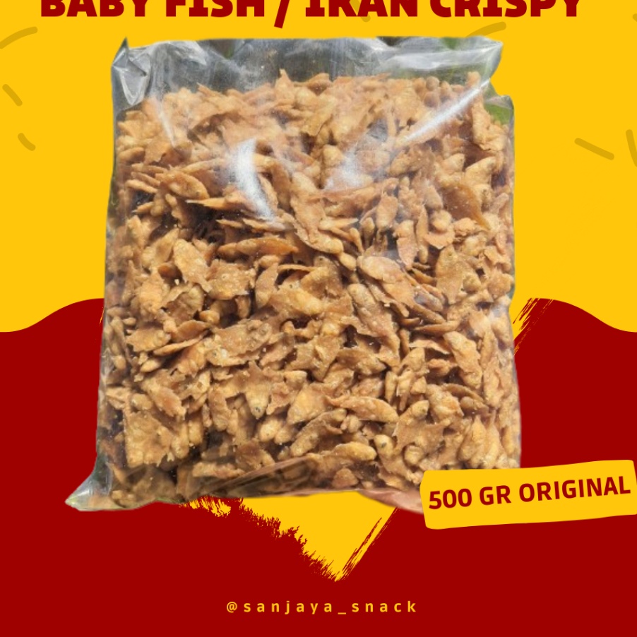 

[O ✉A㊛P] IKAN CRISPY PEPETEK BABY FISH CRISPY 1/2 KG (500 GRAM) -kekiniian.!