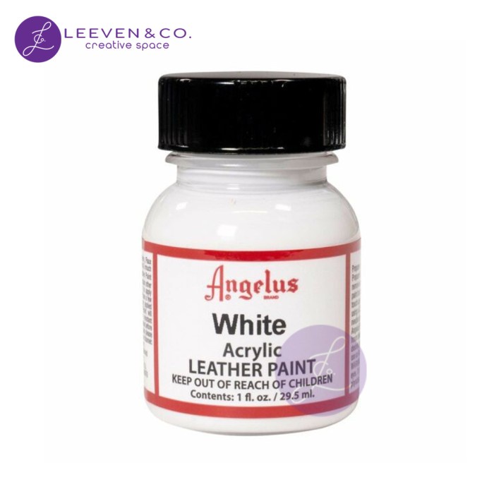 

ANGELUS LEATHER PAINT (1oz) 29ML WHITE
