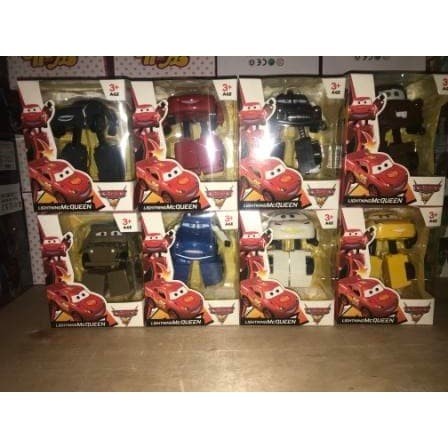 MUST HAVE MAINAN ROBOT DEFORMATION CARS 3 LIGHTNING MCQUEEN 8 MODEL DT336 TERBARU