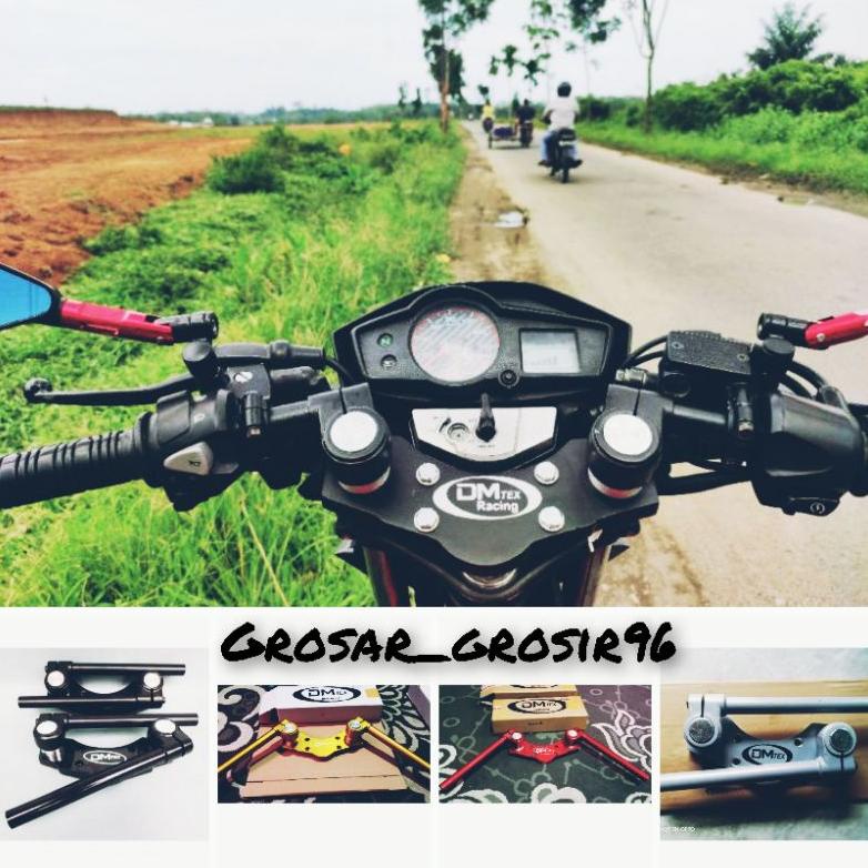 Stang jepit  cb150r , Megapro , Verza , Tiger ,  Cbverza ,Vixion old/new  variasi motor stang jepit