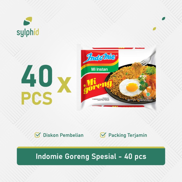 

1 Dus Indomie Goreng Spesial 85 gram / Mie 1 karton (40 pcs)