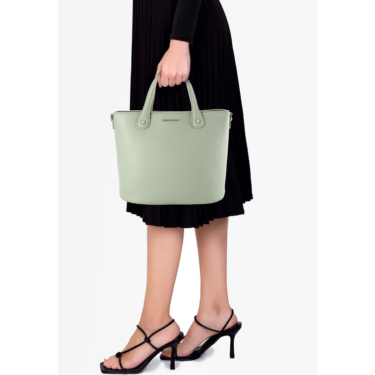 Tas Hand Bag Hush Puppies Original Wanita Jinjing Warna mint Ulang Tahun Branded Elegan Sani Top Han