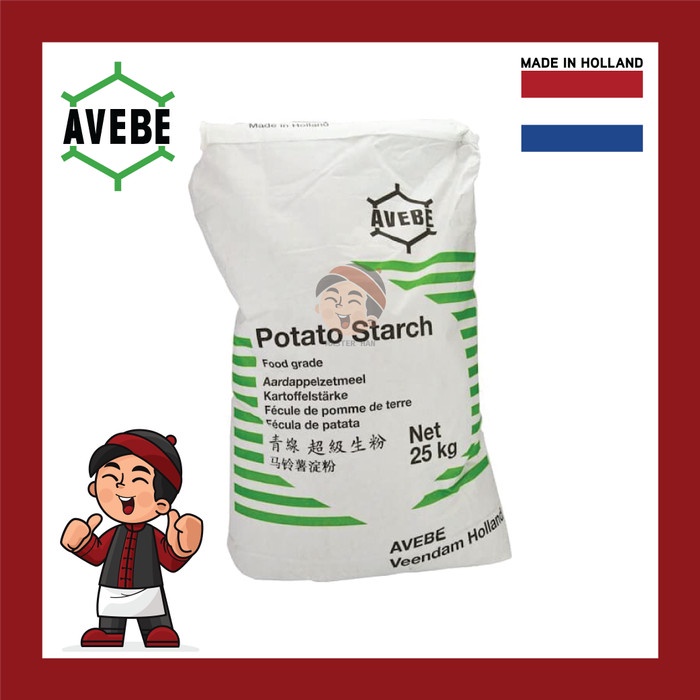 

Terlaris Avebe Potato Starch / Tepung Kentang Avebe 25Kg