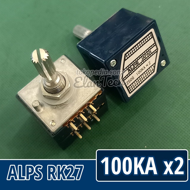 Bestseller Potensio Alps Rk27 Stereo A100K 100Ka X2 Blue Velvet Elantech