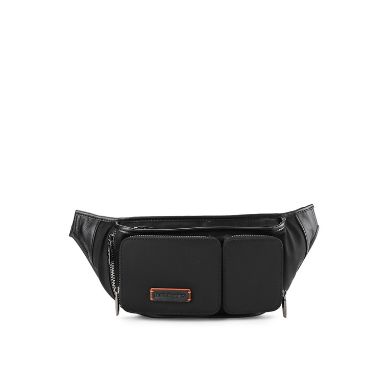 Tas Pinggang Hush Puppies Original Pria Waist Bag 1 kantong dalam dengan resleting Dinner Branded Ca