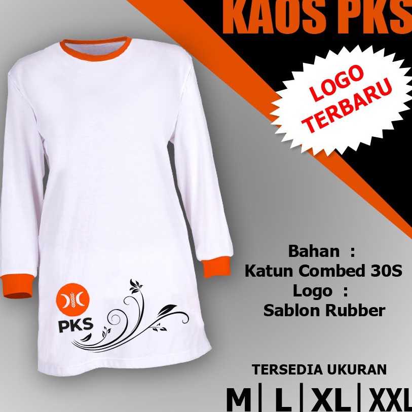 (P.O➸O➛] Kaos PKS  baru akhwat tunik putih terrviral..